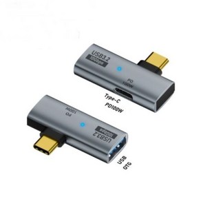 2in1 USB C 플러그 타입 A to C타입 젠더, 1개, 실버, 38mm