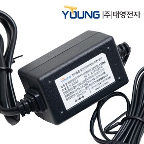 태영전자 국내산 어댑터 직류전원장치 DC12V 0.5A 코드일체형 CCTV전용 DC Adapto, 1개