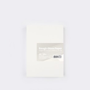 PapePhant 하이퀄리티 용지 러프그로스지(Rough Gloss pape) 내츄럴, 160g A5 125매