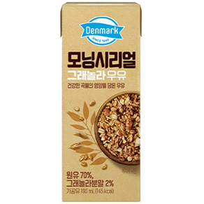 덴마크 모닝시리얼 약콩 우유, 190ml, 264개