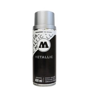 [모로토] 아크릴스프레이 400ml 금속 (색상선택) - 스프레이페인트 바니쉬 모로토우 MOLOTOW, 420 METALLIC Silve, 1개