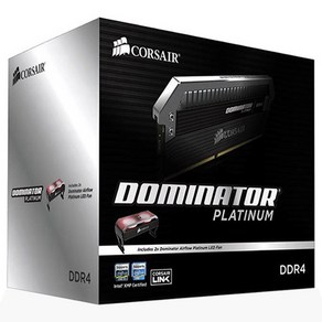 커세어 DDR4 32G PC4-27700 CL16 Dominato Platinum 8Gx4 램 쿨러포함 데스크탑용 CMD32GX4M4B3466C16, 1개