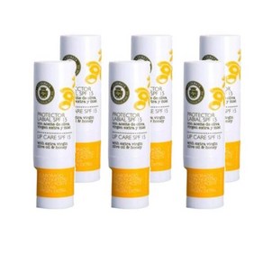 라치나타 엑스트라 버진 올리브 오일 앤 허니 립밤 SPF 15, 6개, 4g, 무색