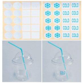 시온스티커 고온 저온 눈꽃송이 불꽃 온도와 열 과학실험, 1 시온스티커(15도)눈꽃+COLD 1장