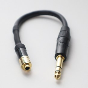 카나레 수제작 4.4mm 암 to 6.3mm TRS 변환 케이블 4.4 앰프 DAC 연결, 50cm