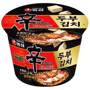 신라면 블랙 사발 두부김치 94g, 32개