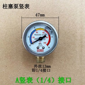 전기 분무기 투여 펌프용 압력 게이지 플런저 펌프 오일 와셔 수압 액세서리 M14 3WZB-60 30 40 26 21, 인디고