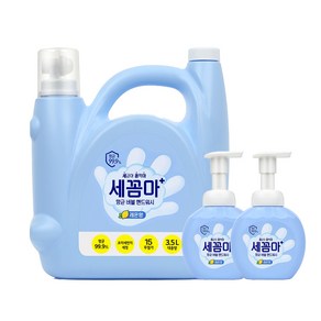 LG 생활건강 세꼼마 핸드워시 대용량 3.5L 레몬 + 공병 250ml x2개