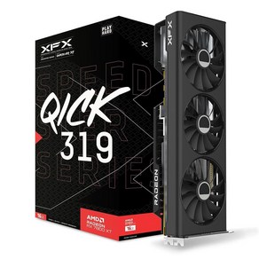 XFX Speedste QICK319 RX 7800 XT 코어 게이밍 그래픽 카드 16GB GDDR6 HDMI 3xDP AMD RDNA 3 RX-78TQICKF9, RX 6400