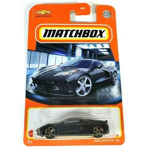 Matchbox 다이캐스트 매치박스 2020 쉐보레 Covette C8 블랙 미니카, 다이캐스트 성냥갑 2020 코르벳 C8 201, 1개