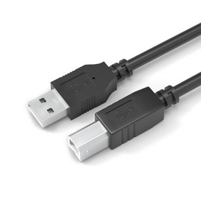 HP 팩스기 스캐너용 USB 2.0 프린터 케이블 C타입USB B 인쇄 와이어 컴퓨터 연결 사각형 포트 익스텐션 코, 02 Geneal style_06 .5m, 02 Geneal style_06 1.5m