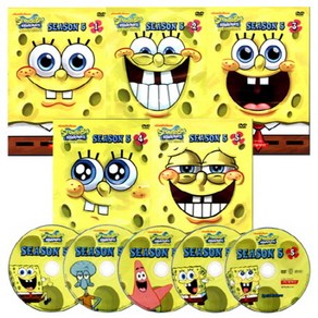 보글보글 스폰지밥 시즌 5편 5종세트 SPONGEBOB SQUAREPANTS(DVD), 스크린에듀케이션