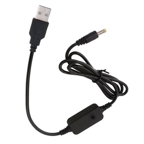 USB DC 케이블 5V ~ DC 9V/12V 카메라 용 수컷 스텝 업 컨버터 어댑터 케이블, 4.0x1.7mm, 1개