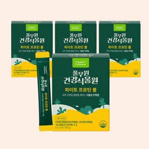 [풀무원건강식물원] 파이토 프로틴 볼 식물성 단백질 파우더 볼 간식, 280g, 4박스