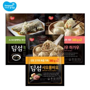 동원 딤섬 새우하가우 300g x 8봉 부추창펀 샤오롱바오, 8개