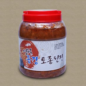 영월동강 전통 재래식 무방부제 무조미료 토종 한식 수입콩 된장 3kg, 1개