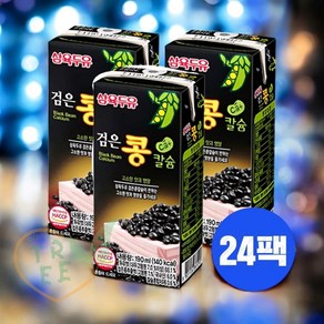 CT 1곽 삼육 검은콩칼슘 두유 190MLX24개 아기간식, 190ml, 24개