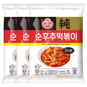 오뚜기 순후추 떡볶이, 426.4g, 3개