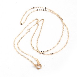 아얼리 Jewellery 기본 심플 체인 Necklace 14k 실버 목걸이