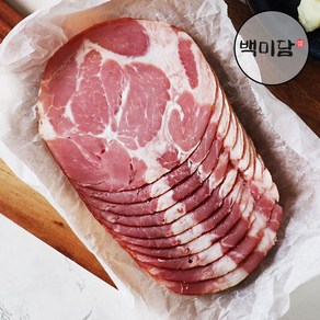 목살베이컨 참나무훈연 베이컨, 2개, 150g