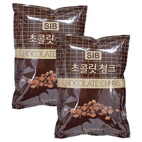 선인 SIB 초콜릿 청크, 1kg, 2개