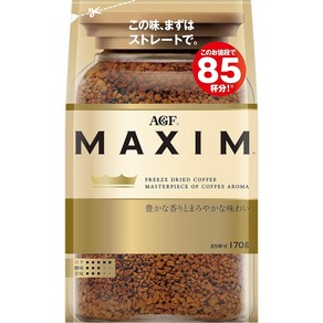 AGF 맥심 인스턴트 커피 일본 맥심 리필용 170g x 3개, 1개입