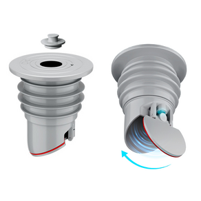 리브문 냄새차단 배수구트랩 벌레차단 하수구트랩 세탁기호스연결 캡 45/50mm, 그레이, 2개