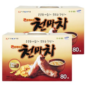 케이와이식품 천마차 80포 X 2개, 2박스, 80개입, 20g