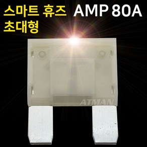 자동차퓨즈 단락시 LED 초대형 80A AMP 불빛 휴즈, 1개