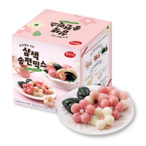 [화과방] 우리쌀로 만든 삼색송편믹스(70~90ea분량) 송편 만들기 키트 세트 DIY, 1개, 1.19kg