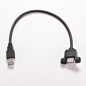 1PC 30cm 컴퓨터케이스 USB 패널 마운트 소켓 포트 연장 2.0 남성, 01 0.3m, 1개