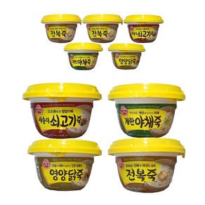 올따옴) 오뚜기용기죽 전복죽3+계란야채죽2+쇠고기죽2+영양닭죽2