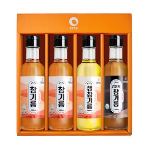 대현상회 저온압착 참기름 180ml 3종 선물세트, 1개