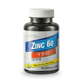 데일리원 아연60 800mg 100정, 1개