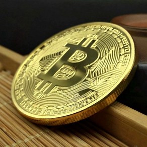 Bitcoin BTC 기념 동전 토큰 비트코인 실물, 4cm 실버  (두께 3mm)