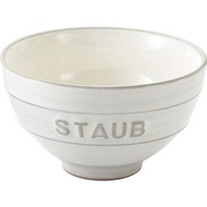 staub 스토우「르 챠완 KOHIKI 흰색 M 일제」밥 공기 Le Chawan 40508-634, 1개, 상품명참조