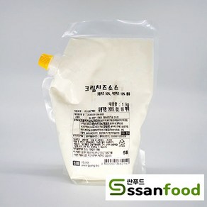 크림치즈 소스 1kg 아이스박스포장 드레싱 크림 치즈 퐁듀 치즈