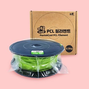 [펜톡] 펜톡쿨 PCL 저온용 3D펜 롤 필라멘트 0.5kg 색상 택1 (1.75mm), 초록