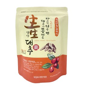 생생대추 슬라이스 동결건조 대추칩 80g, 1개