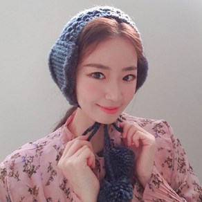 이코마켓 손뜨개 여성귀도리 귀돌이 귀여운귀도리 모자 겨울귀마개 니트귀도리