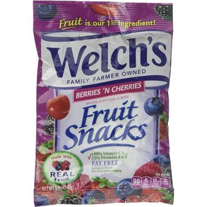 Welch's 웰치스 베리 앤 체리 프루트 스낵, 2개, 142g