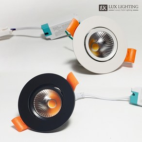 LED 다운라이트 2인치 5W COB 화이트 블랙 커버 플리커프리 가구 매입등 매립등 할로겐, 주백색 - 밝은 노란빛, 1개