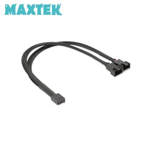 [MAXTEK] 맥스텍 PWM 4핀 전원 2분배 케이블 매쉬타입 27CM [MT080]