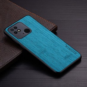 Xiaomi Redmi 10C 10A NFC funda 대나무 우드 패턴 가죽 전화 커버 xiaomi edmi 10c Case capa 용 고급 coque