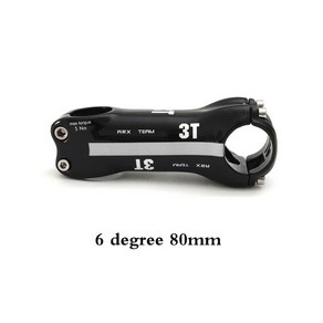 자전거 허브 3T 카본 스템 도로 MTB 각도 6 17 도 80mm 90mm 100mm 110mm 120mm, [14] 6 degee 80mm, 1개