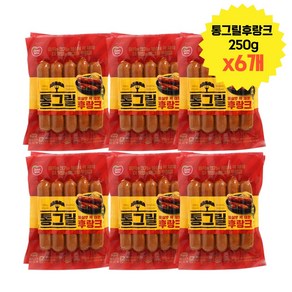 동원 후랑크 통그릴후랑크 250g x6봉 안주거리 간식 반찬, 6개