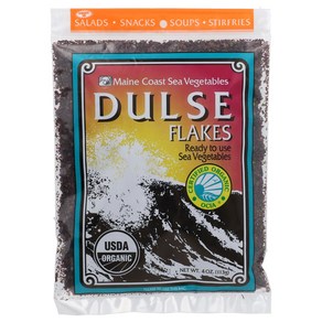 Maine Coast Sea Vegetables 메인 코스트 씨 베지터블 Dulse Flakes 4 oz 113 g, 113g, 1개