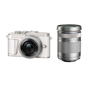 OLYMPUS 미러리스 SLR 카메라 PEN E-PL10 EZ 더블 줌 키트 화이트