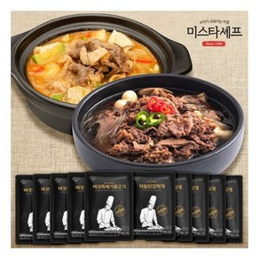 [미스타셰프] 버섯뚝배기불고기 5팩+차돌된장 5팩, 1세트