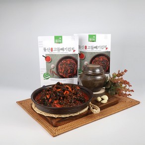 팜스락 고들빼기 김치 500g 여수 돌산 삼채 전라도 라면 맛집 별미김치 택배, 1개